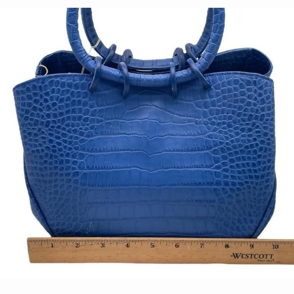 LALO SOFT CALF EMBOSSED ITALIAN LEATHER HANDBAG - Picture 3 of 9